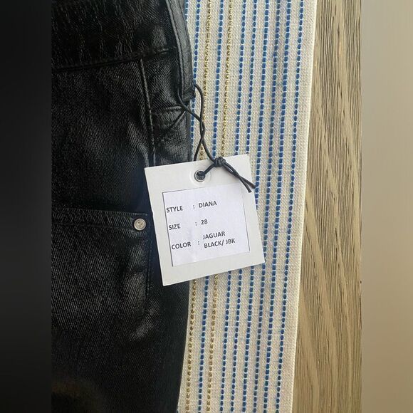 Garbage By Marta Goldschmied Sz 28 DIANA  Mid Rise Straight Leg Black Jeans NWT - Picture 15 of 16